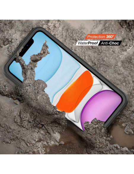 5 iPhone 11 - Funda resistente al agua y a los golpes - Serie WATERPROOF