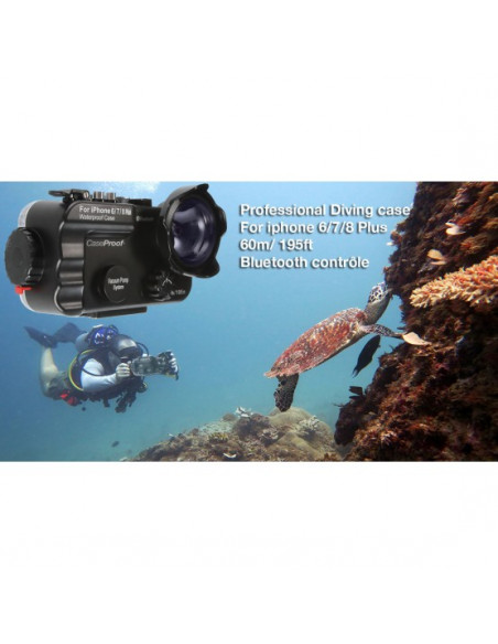 8 Funda de buceo compatible para iPhone 6/7/8-Plus resistente al agua Bluetooth 60 metros