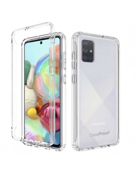 1 Samsung A 71 - Protección contra golpes de 360 grados - Serie Clear SHOCK