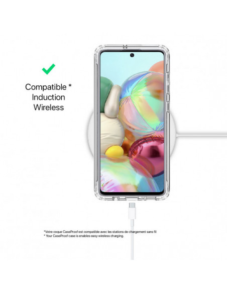 4 Samsung A 71 - Protección contra golpes de 360 grados - Serie Clear SHOCK