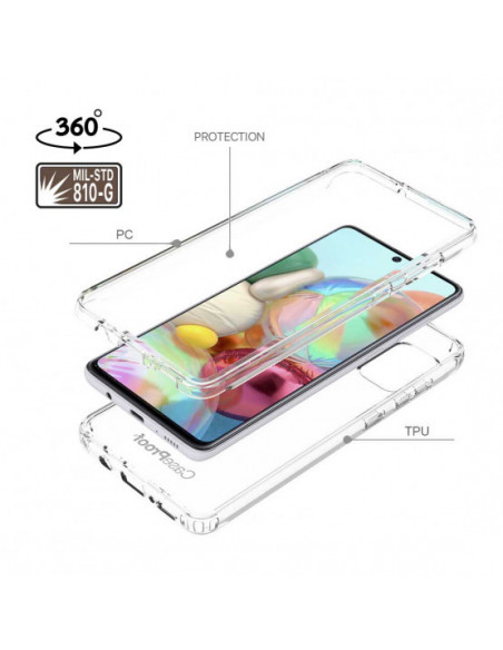 5 Samsung A 71 - Protección contra golpes de 360 grados - Serie Clear SHOCK
