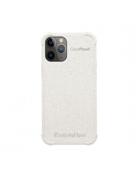 1 iPhone 11P - Funda Biodegradable Blanco Serie BIO