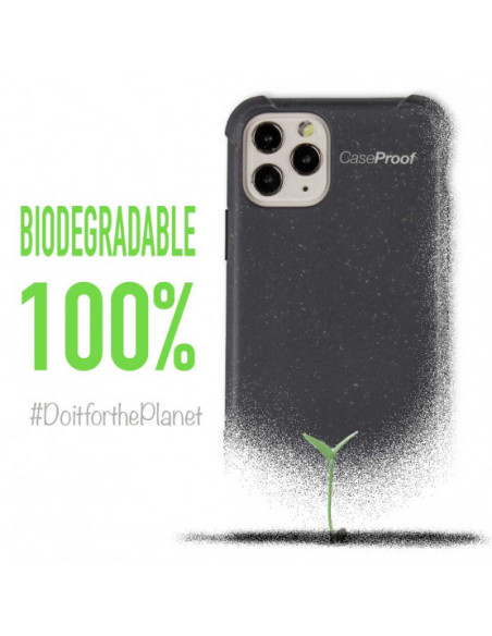 3 iPhone 11P - Funda Biodegradable Blanco Serie BIO