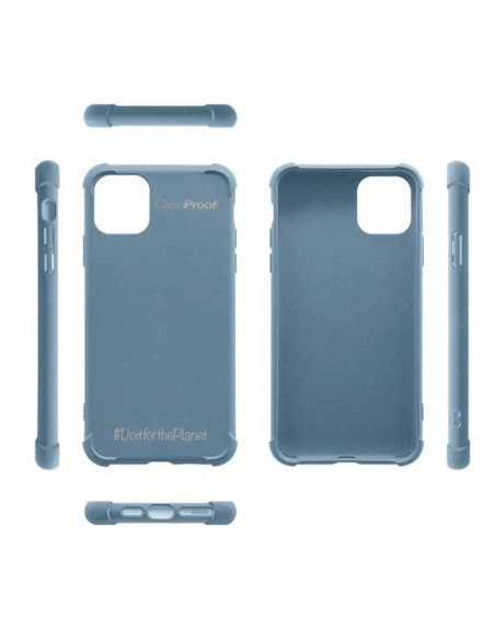 5 iPhone 11 - Funda Biodegradable Azul Serie BIO