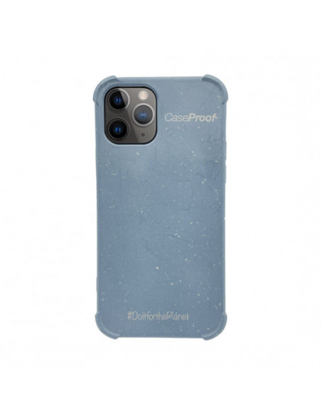 1 iPhone 11P - Funda Biodegradable Azul Serie BIO