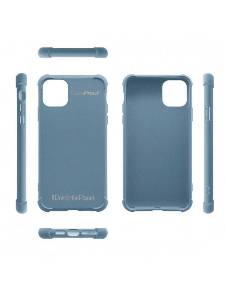 5 iPhone 11P - Funda Biodegradable Azul Serie BIO