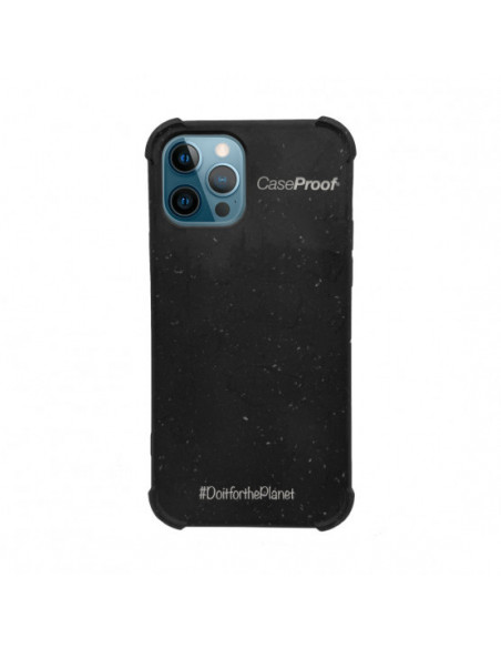 1 iPhone 12-12 Pro - Funda Biodegradable Negra Serie BIO