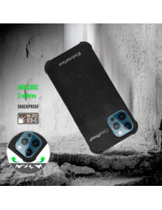 1 iPhone 12-12 Pro - Funda Biodegradable Negra Serie BIO 2