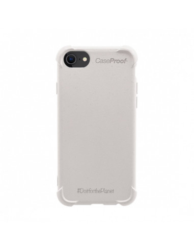 1 iPhone 87SE - Funda Biodegradable Blanco Serie BIO