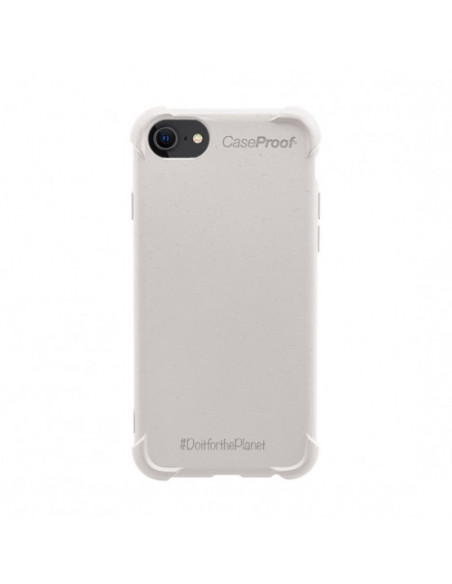 1 iPhone 87SE - Funda Biodegradable Blanco Serie BIO