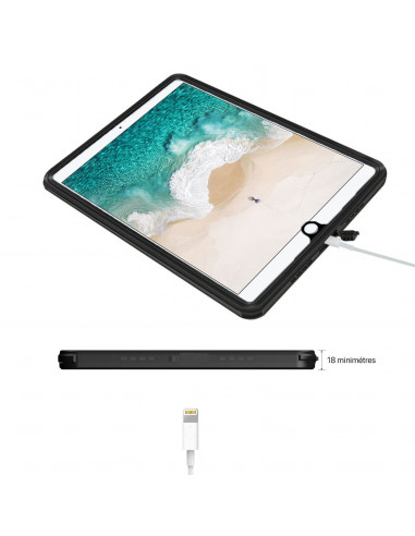 1 iPad 9,7" 2018 /2017 - Funda resistente al agua y a los golpes