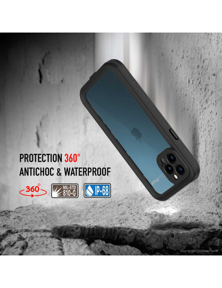 4 iPhone 12 Pro - Funda resistente al agua y a los golpes