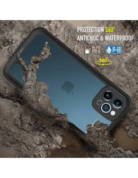 6 iPhone 12 Pro - Funda resistente al agua y a los golpes