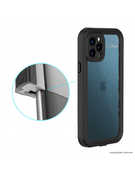  Diverbox - Funda impermeable para iPhone 12, resistente al  agua, a prueba de golpes, a prueba de polvo, IP68 de cuerpo entero,  protector de pantalla integrado para iPhone 12, 6.1 pulgadas 