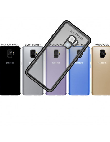 12 Samsung Galaxy S9 - Funda resistente al agua y a los golpes