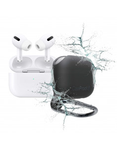 1 Estuche resistente al agua y a los golpes de los Airpods Pro Color: Negro 2