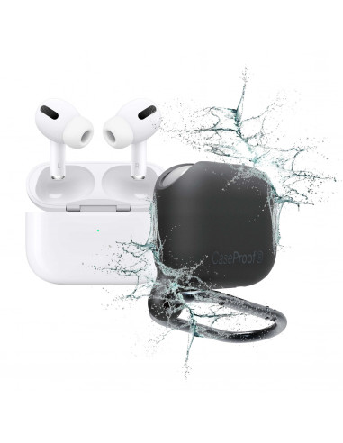 1 Estuche resistente al agua y a los golpes de los Airpods Pro Color: Negro