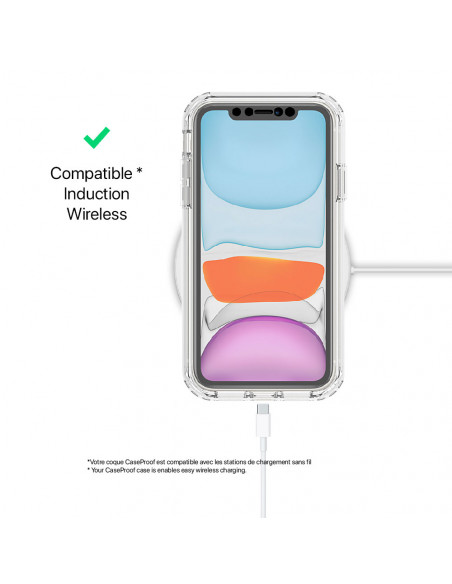 5 iPhone 11 - Protección contra golpes de 360 grado - Serie SHOCK transparente