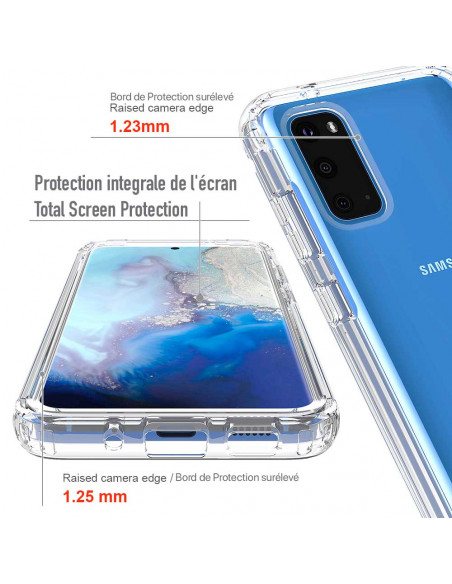 7 Samsung S20 - 360 grado Shockproof - Clear SHOCK Series