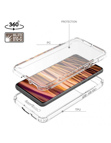 5 Huawei P40 - Protección contra golpes en 360 grado Anti-Shock - Serie Transparente