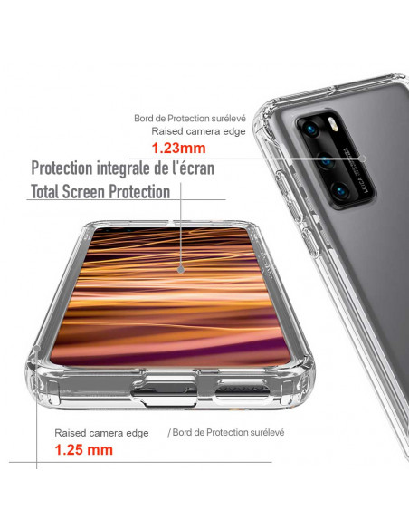 6 Huawei P40 - Protección contra golpes en 360 grado Anti-Shock - Serie Transparente