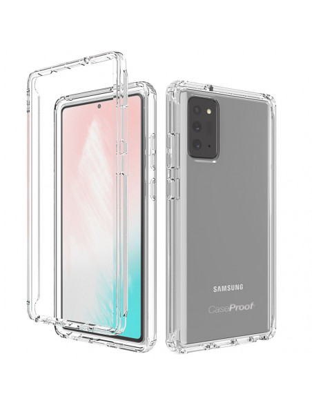 1 Samsung Note 20 - 360 grado Shockproof - Serie Clear SHOCK