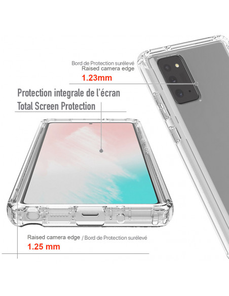 4 Samsung Note 20 - 360 grado Shockproof - Serie Clear SHOCK