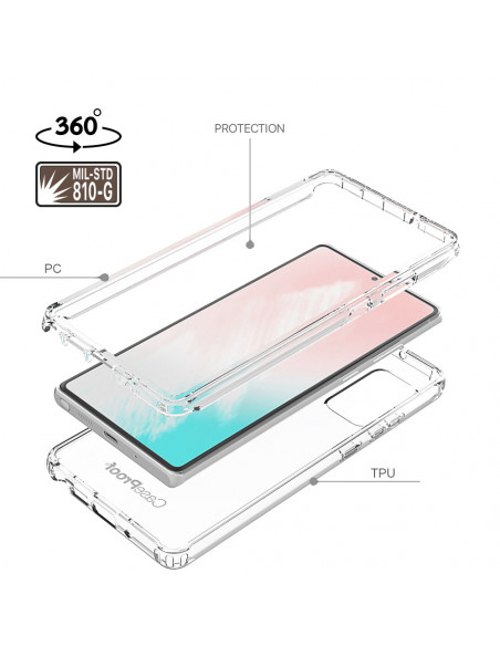 7 Samsung Note 20 - 360 grado Shockproof - Serie Clear SHOCK