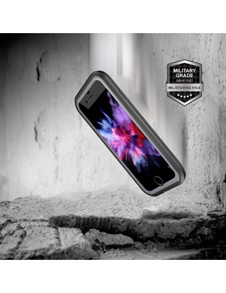 4 iPhone 8/7 - Protección contra golpes de 360 grado A prueba de golpes - Serie SHOCK