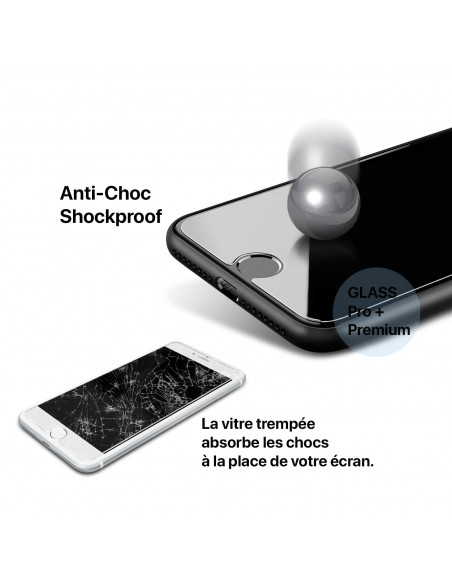 3 iPhone 8/7/6 Plus - Protector de pantalla de vidrio templado