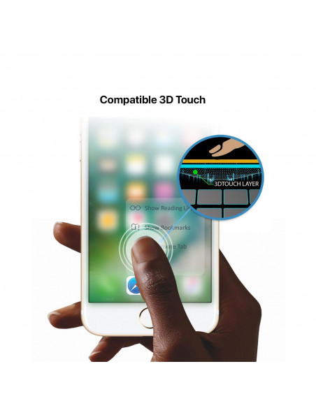 4 iPhone 8/7/6 Plus - Protector de pantalla de vidrio templado