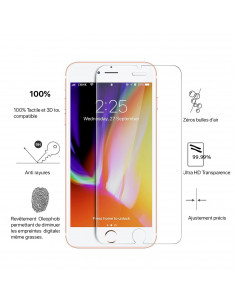 1 iPhone 8/7/6- Protector de pantalla de vidrio templado 2