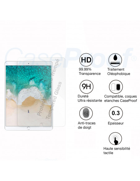 3 iPad 9.7 - Protector de pantalla de vidrio templado