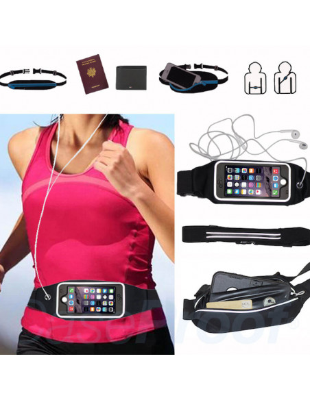 6 Cinturón impermeable compatible con el smartphone para correr