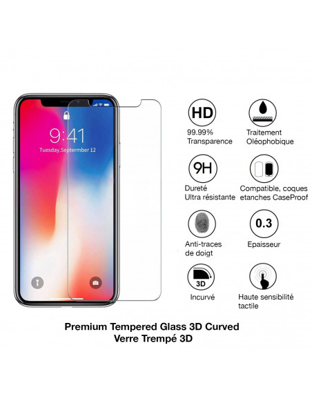 4 iPhone 11 Pro Max / Xs Max - Protector de pantalla de vidrio templado