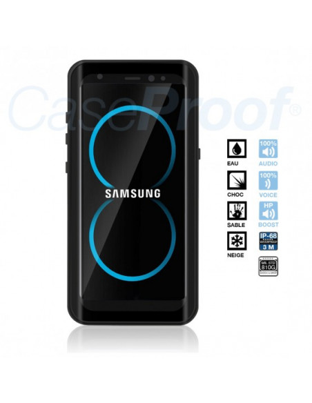 3 Samsung Galaxy S8 Plus - Funda resistente al agua y a los golpes - Serie WATERPROOF
