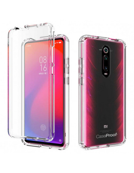 6 Xiaomi Mi 9T- Protección contra golpes de 360 grados en todo el cuerpo - Serie transparente