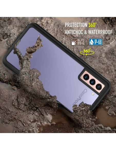 5 Samsung Galaxy S21 Plus 5G - Funda resistente al agua y a los golpes - Serie WATERPROOF