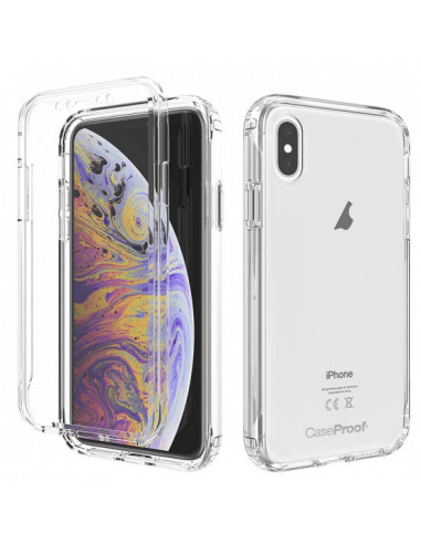 1 iPhone XS - Protección contra golpes de 360 grados - Serie Clear SHOCK