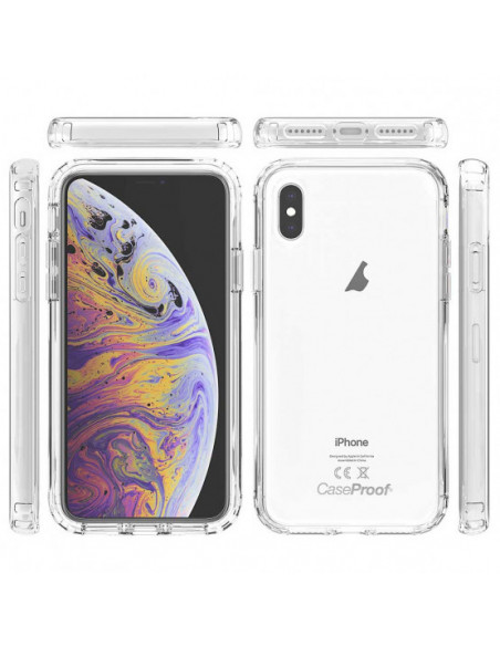 6 iPhone XS - Protección contra golpes de 360 grados - Serie Clear SHOCK