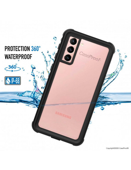 4 Samsung Galaxy S21 5G - Funda resistente al agua y a los golpes - Serie WATERPROOF