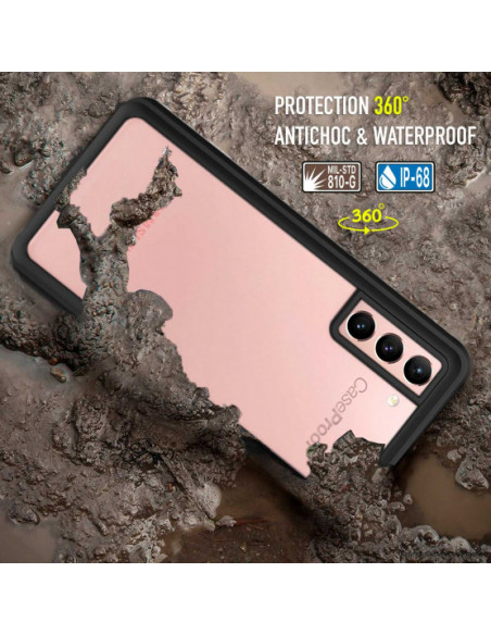 5 Samsung Galaxy S21 5G - Funda resistente al agua y a los golpes - Serie WATERPROOF